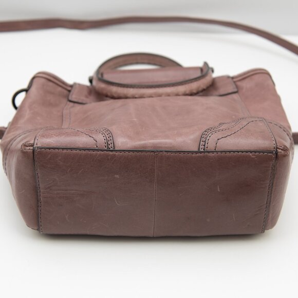 Frye Viviana Mini Tote Leather Crossbody + Handles Dusty Lilac - Picture 5 of 11